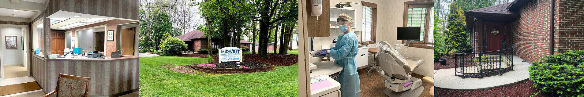 Midwest Family Dental Care Kokomo Office Photo Collage